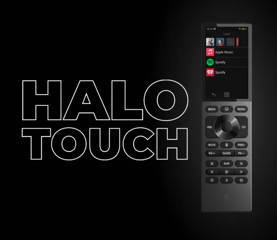 Control4 Halo Touch remote with its 3.2-inch touchscreen — Control4 photography